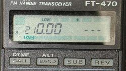 Obere Bandgrenze 210 MHz